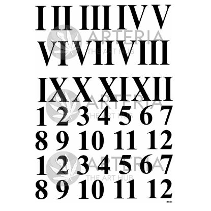 Picture of Insert Sheet- Roman Numbers