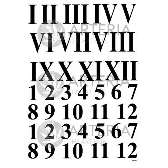 Picture of Insert Sheet- Roman Numbers