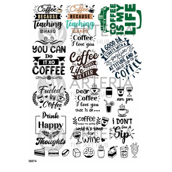 Picture of Insert Sheet- Coffee Love 2