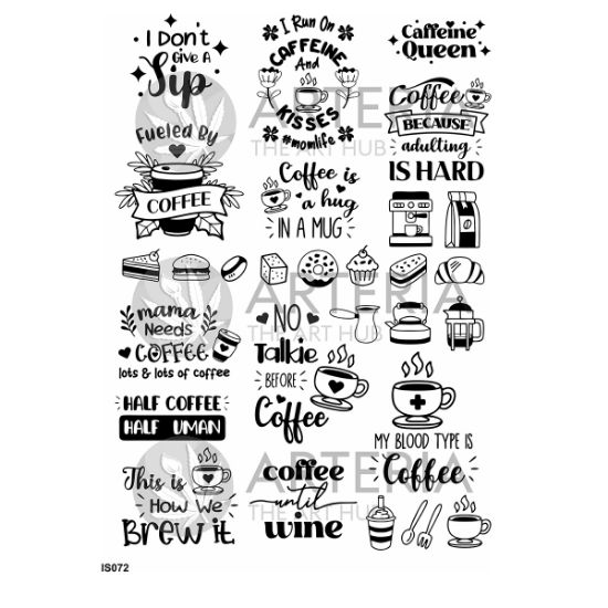 Picture of Insert Sheet- Coffee Love 3