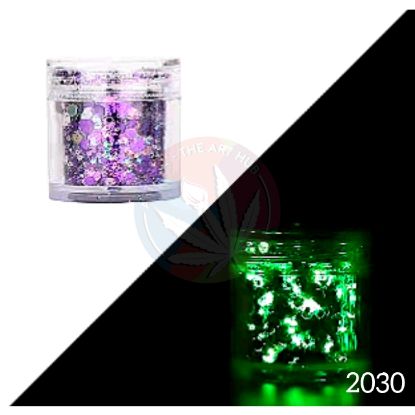 Picture of Glow in the dark glitters - Magic Violet