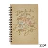 Picture of A6 MDF Spiral Notebook - Pink Message