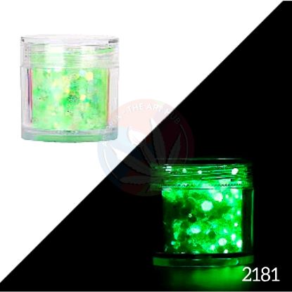 Picture of Glow in the dark glitters - Magic Green