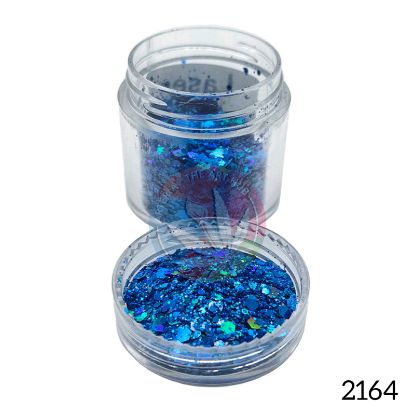 Picture of Holographic Hexa Glitters- Blue