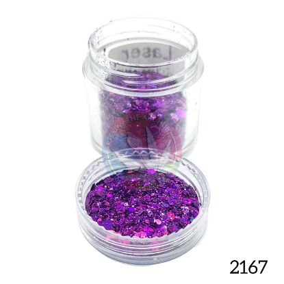 Picture of Holographic Hexa Glitters- Purple