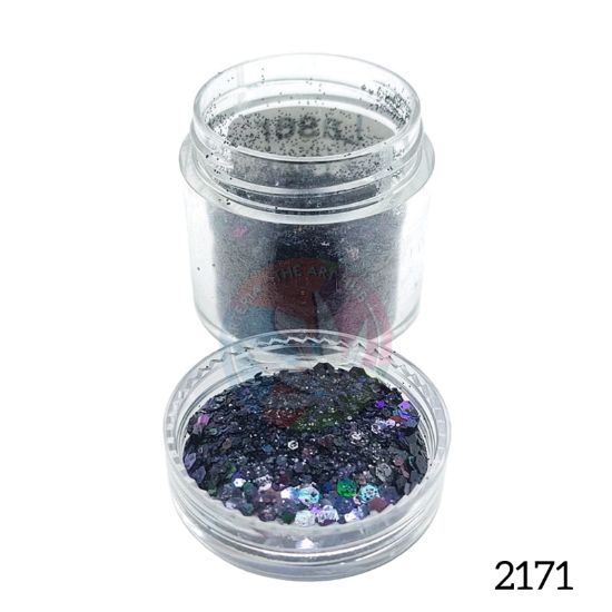 Picture of Holographic Hexa Glitters- Black