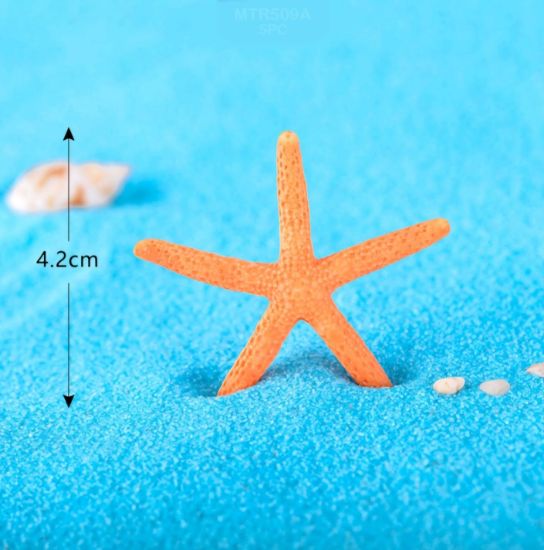 Picture of StarFish Miniature- 5 Pcs- Orange