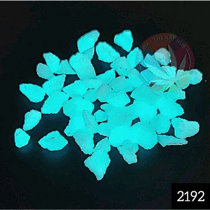 Picture of Glow in the dark Stones- Big Ice Blue 