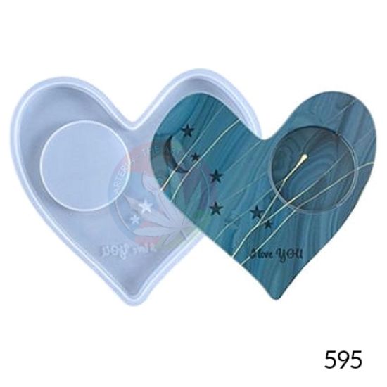 Picture of Tea light Holder Designer heart I love You Print