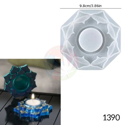 Picture of Designer Lotus tea light holder