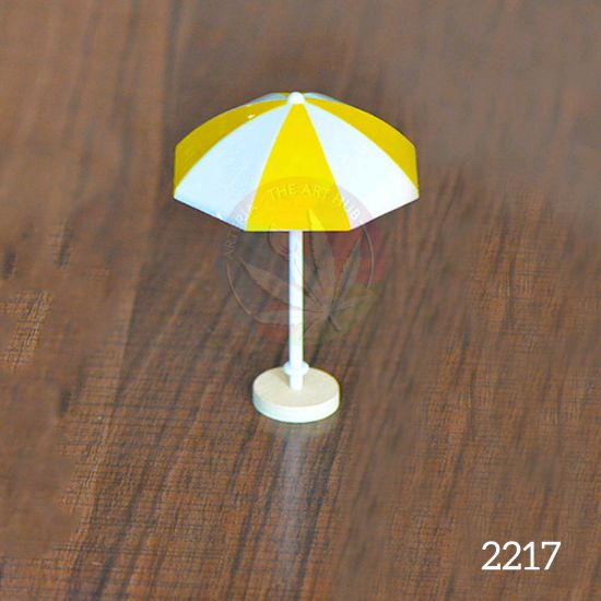 Picture of Beach Umbrella Miniature- Yellow