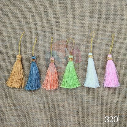 Picture of Pastel Thread Tassels for Bookmarks