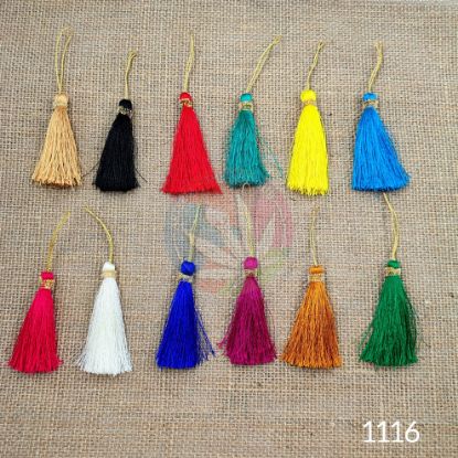 Picture of Multi colour Thread Tassels for Bookmark - PackB