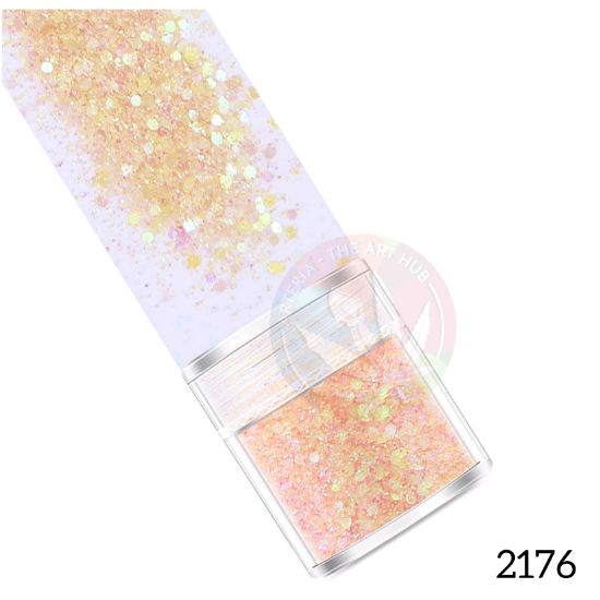 Picture of Iridescent Ice Glitter Combiglitz- Peach