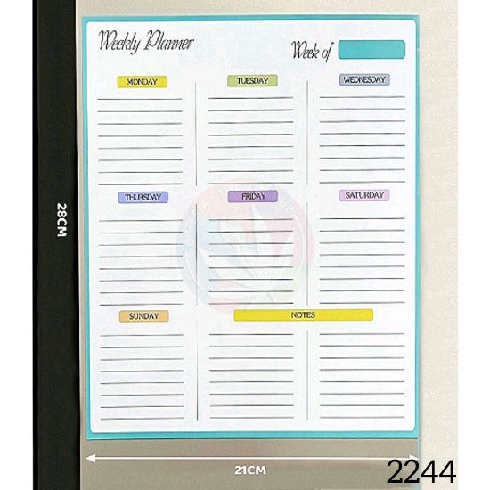 Picture of Weekly Magnetic Planner Blue- A4 Size