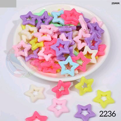 Picture of Cute beads Hollow Stars Beads- 2o Pcs