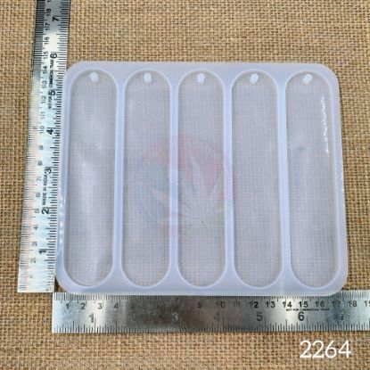 Picture of Oval Bookmark Mould- 5 Cavity