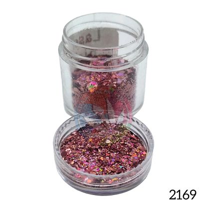 Picture of Holographic Hexa Glitters- Pink