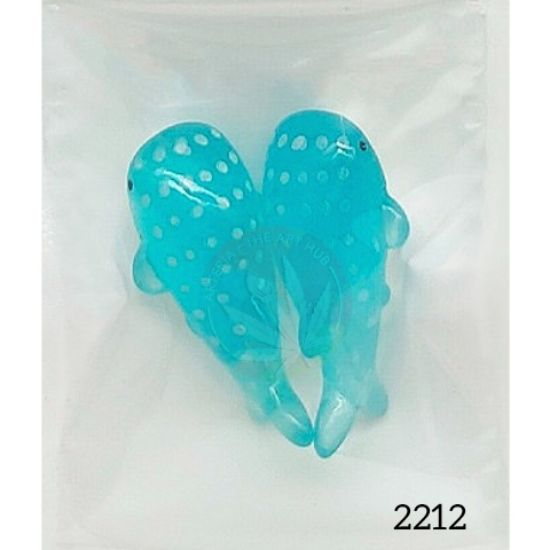 Picture of 2 pc Whale Miniature - Blue