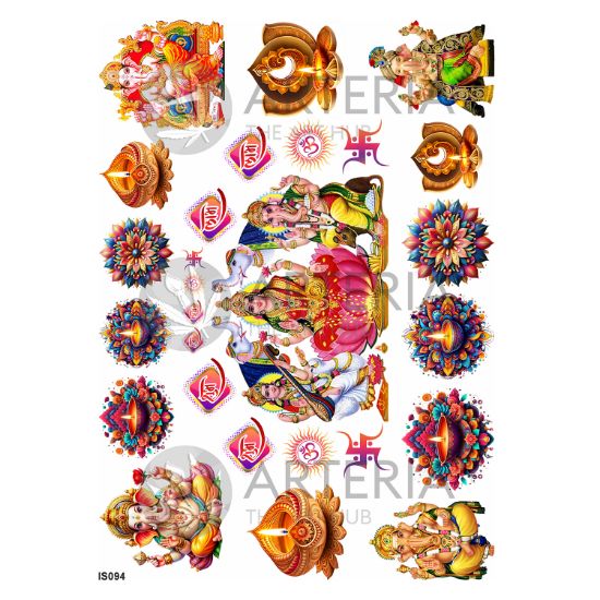 Picture of Insert Sheet- Coloured Diwali -10