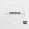 Picture of Round White Acrylic 4" with A Hole-  