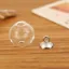 Picture of Big Glass Globe Charm With Golden Cap (10 pcs) 