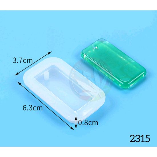 Picture of Small Rectangle Keychain & Pendant Mould with hole  