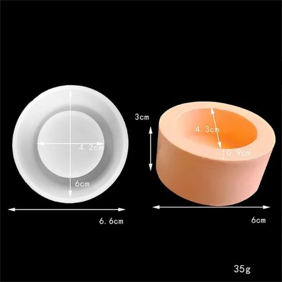 Picture of 1 Cavity Capsule Tea Light Holder Mould