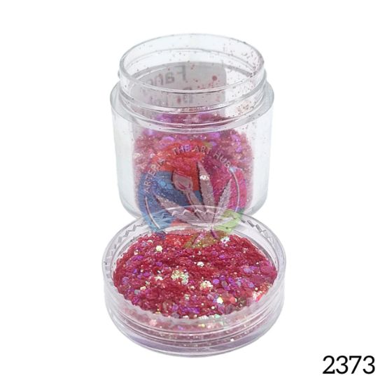 Picture of Holographic Hexa Glitters- Bright Red