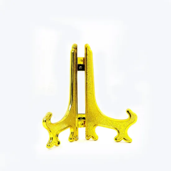 Picture of 8" Gold plastic stand- folding stand