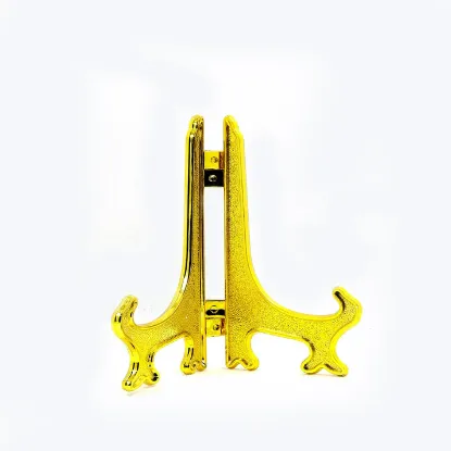 Picture of 4" Gold plastic stand- folding stand 