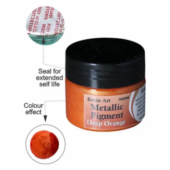 Picture of Deep Orange Metallic Pigment Paste