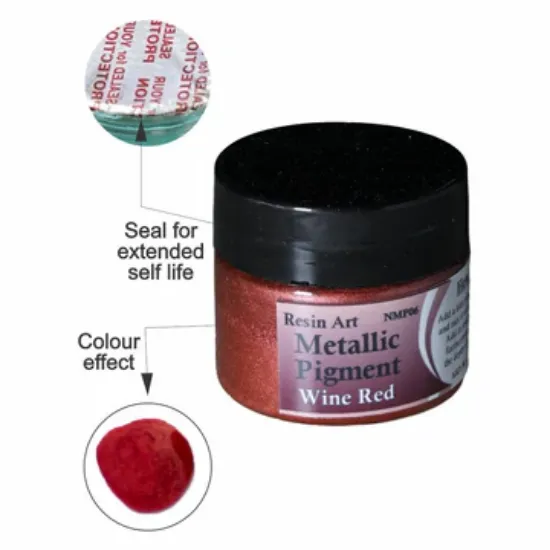 Picture of Wine Red Metallic Pigment Paste