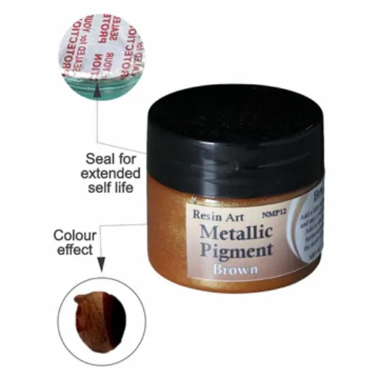 Picture of Brown Metallic Pigment Paste