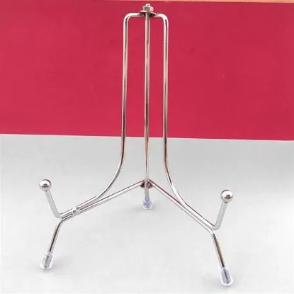 Picture of 8" Silver Metal Stand - Folding Stand [Electro plated]