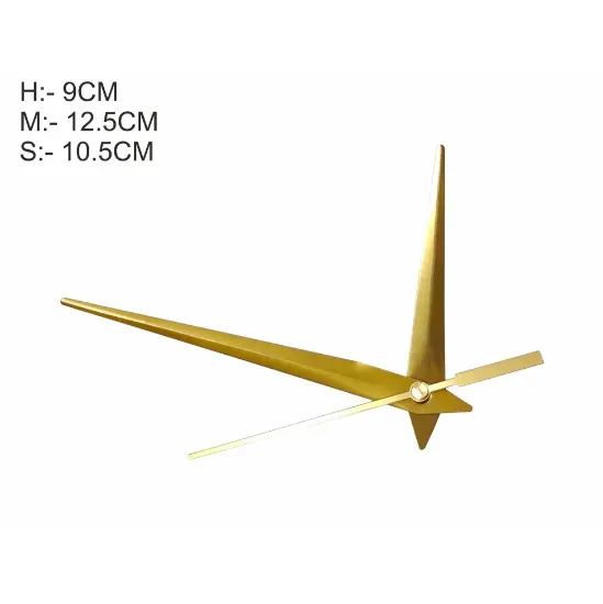 Picture of Plain Clock Hands- Clock Needles - Small- Gold