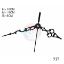 Picture of Designer Clock Hands- Clock Needles  Black- Medium