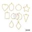 Picture of New Gold Hollow Bezels set of 10 