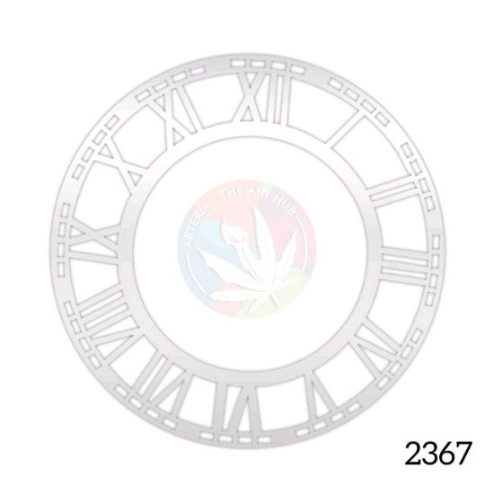 Picture of  Acrylic Clock ring Golden - 8" with MDF 