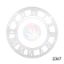 Picture of  Acrylic Clock ring Golden - 8" with MDF 