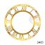 Picture of  Acrylic Clock ring Golden - 8" with MDF 