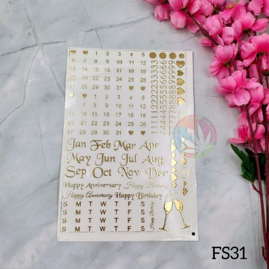 Picture of Emboss Sticker - Calendar