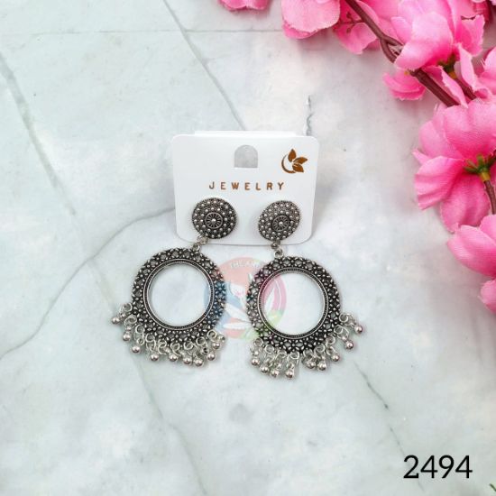 Picture of Oxidized Jhumka Silver - 2