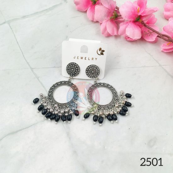 Picture of Oxidised Jhumka Silver - 4